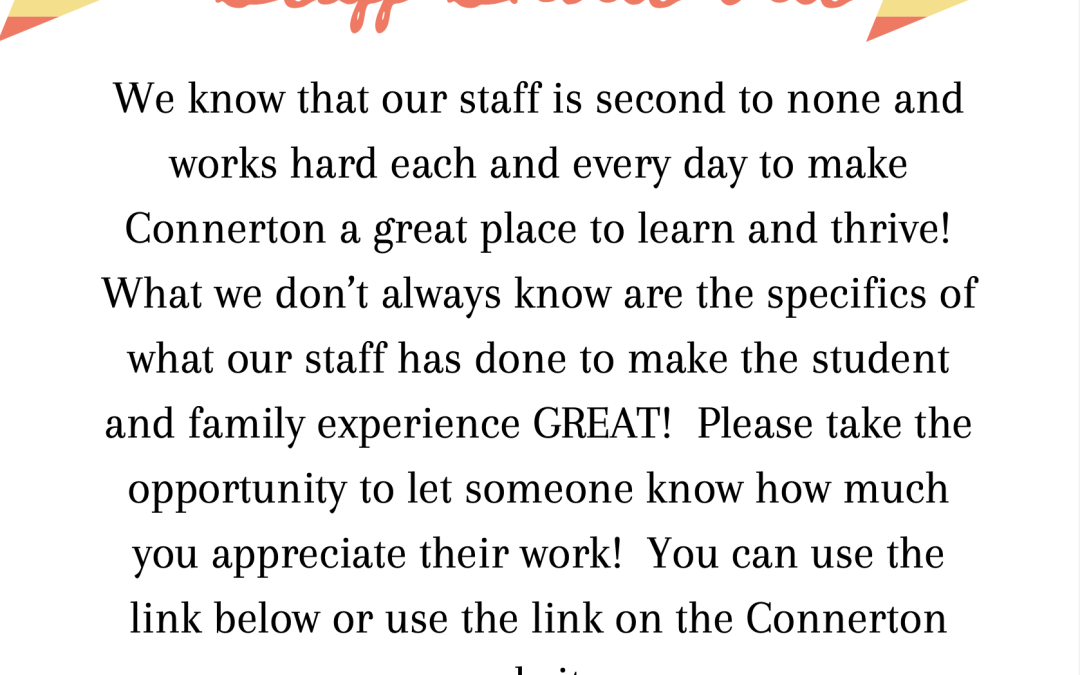 Staff Shout Outs